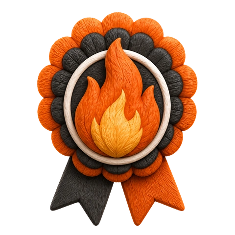 Seven Day Streak badge, for spotting birds seven days in a row